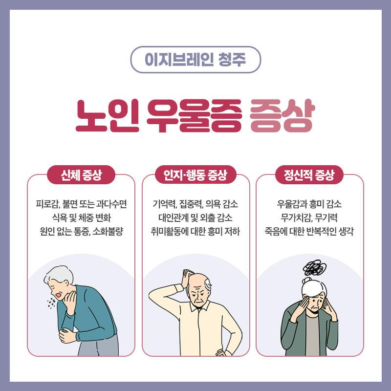 노인 우울증의 주요 증상 안내
